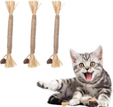 Natural Catnip Chew Sticks - Dental Health Cat Toys Silvervine Matatabi Cat Treats