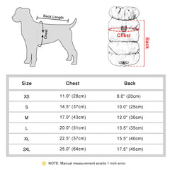 Padded Winter Dog Coat - Soft Warm Jacket for Small Breeds