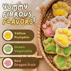 Paw Print Cat Treats - Natural Freeze-Dried Dental Health Snacks