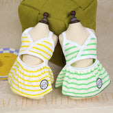 Pet Bikini & Skirt Set – Striped Summer Outfit for Small Dogs & Cats