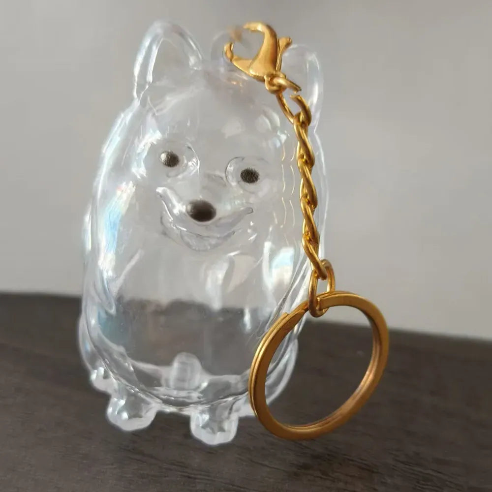 Pet Hair Memorial Keychain - DIY Dog Hair Storage Jewelry Gift