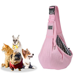 Pet Sling Carrier Bag - Adjustable Shoulder Tote for Small Dogs & Cats