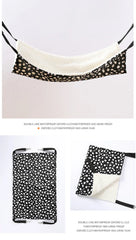 Plush Cat Hammock - Adjustable Heating Pet Mat for Cages & Windows