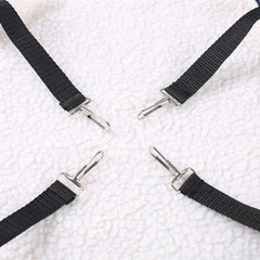 Plush Cat Hammock - Adjustable Heating Pet Mat for Cages & Windows