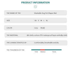 Reusable Dog Pee Pad - Washable Absorbent Puppy Training Mat Waterproof