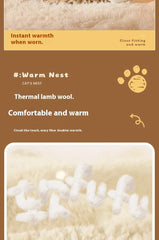 Self-Warming Cat Cave Bed with Tunnel - Plush Winter Hideaway & Sleeping Bag