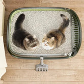 Semi-Closed Splashproof Cat Litter Box - Removable Easy Clean Pet Toilet