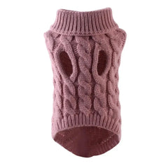 Small Dog Sweater | Autumn & Winter Knitted Pullover, Warm Solid Pet Clothes