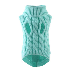 Small Dog Sweater | Autumn & Winter Knitted Pullover, Warm Solid Pet Clothes