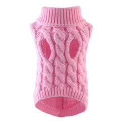 Small Dog Sweater | Autumn & Winter Knitted Pullover, Warm Solid Pet Clothes