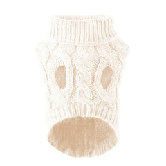 Small Dog Sweater | Autumn & Winter Knitted Pullover, Warm Solid Pet Clothes