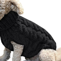 Small Dog Sweater | Autumn & Winter Knitted Pullover, Warm Solid Pet Clothes