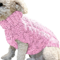Small Dog Sweater | Autumn & Winter Knitted Pullover, Warm Solid Pet Clothes