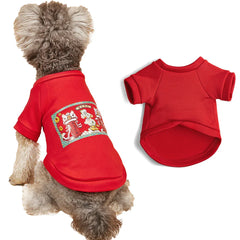 Solid Color Pet Hoodie - Two-Legged Winter Sweatshirt for Cats & Puppies