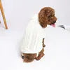 Solid Cotton Dog Sweater - Soft Winter Pet Apparel for All Sizes