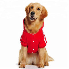 Sports Dog Hoodie - Fashion Striped Hoodie for Medium & Large Dogs