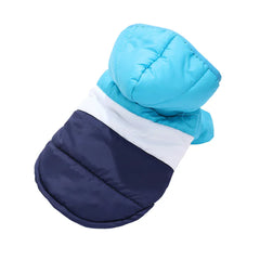 Striped Pet Hoodie - Windproof Winter Jacket for Cats & Small Dogs