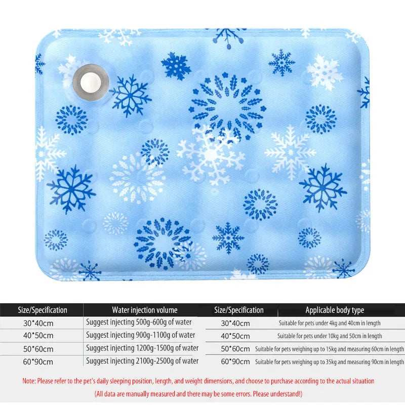 Summer Cooling Gel Mat for Dogs & Cats - Ice Cushion Pet Cooling Blanket