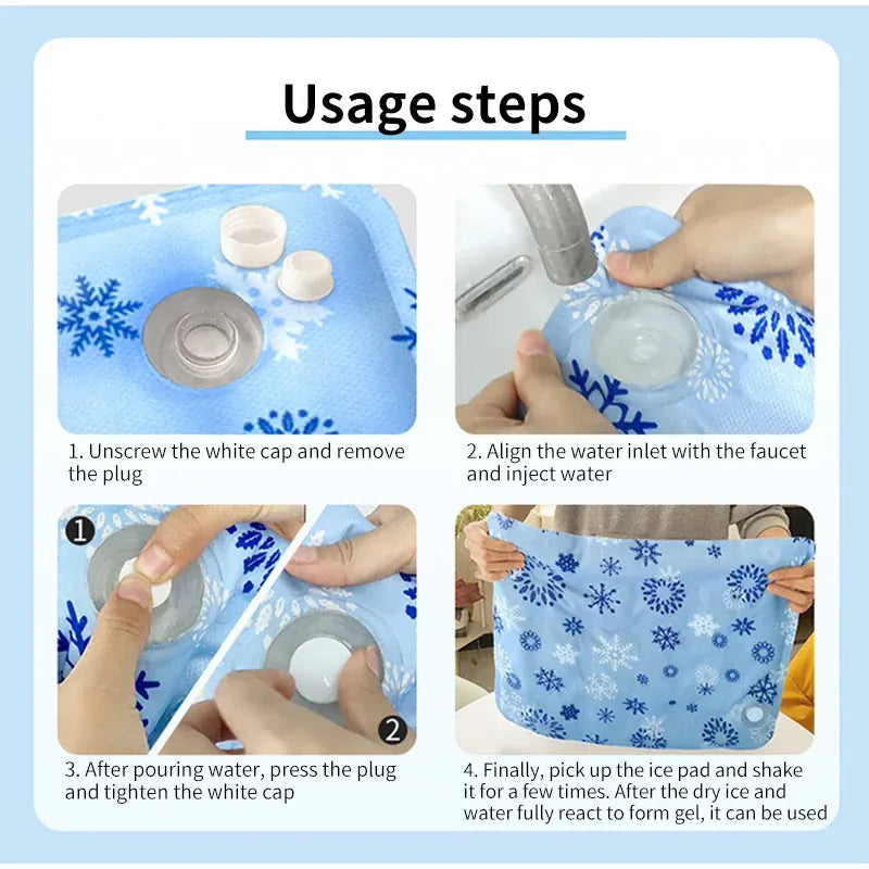 Summer Cooling Gel Mat for Dogs & Cats - Ice Cushion Pet Cooling Blanket