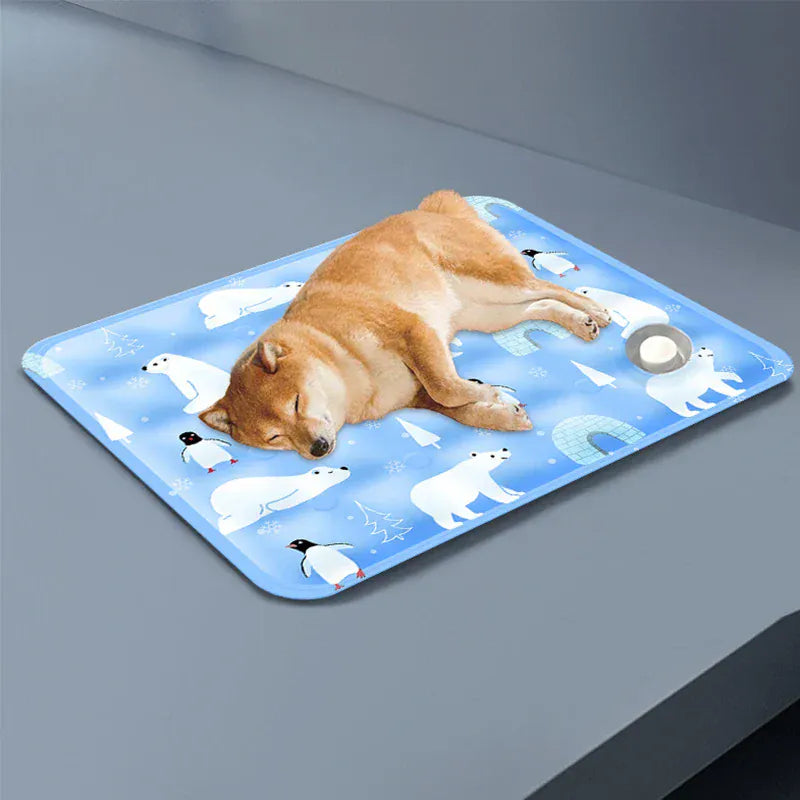 Summer Cooling Gel Mat for Dogs & Cats - Ice Cushion Pet Cooling Blanket