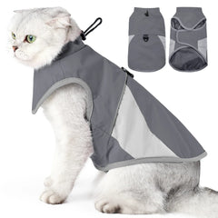 Thick Windproof Cat Jacket - Heavy Duty Winter Coat for Small Pets