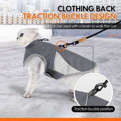 Thick Windproof Cat Jacket - Heavy Duty Winter Coat for Small Pets
