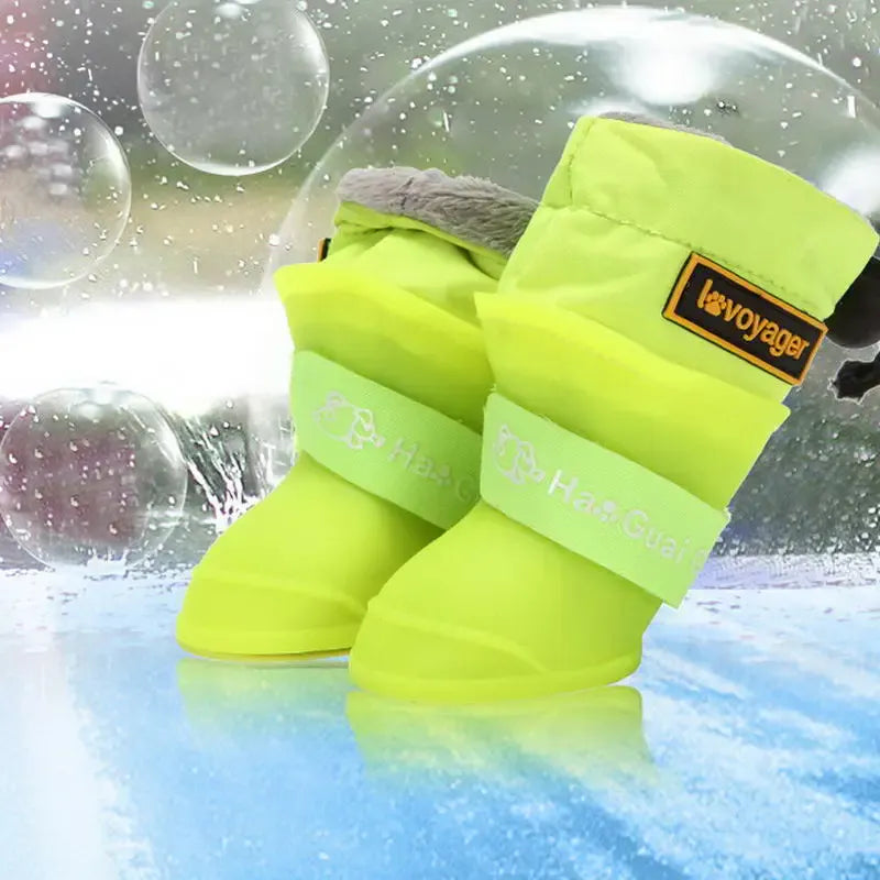Waterproof Dog Boots - Anti-Slip Pet Shoes for Winter Rain & Snow Protection