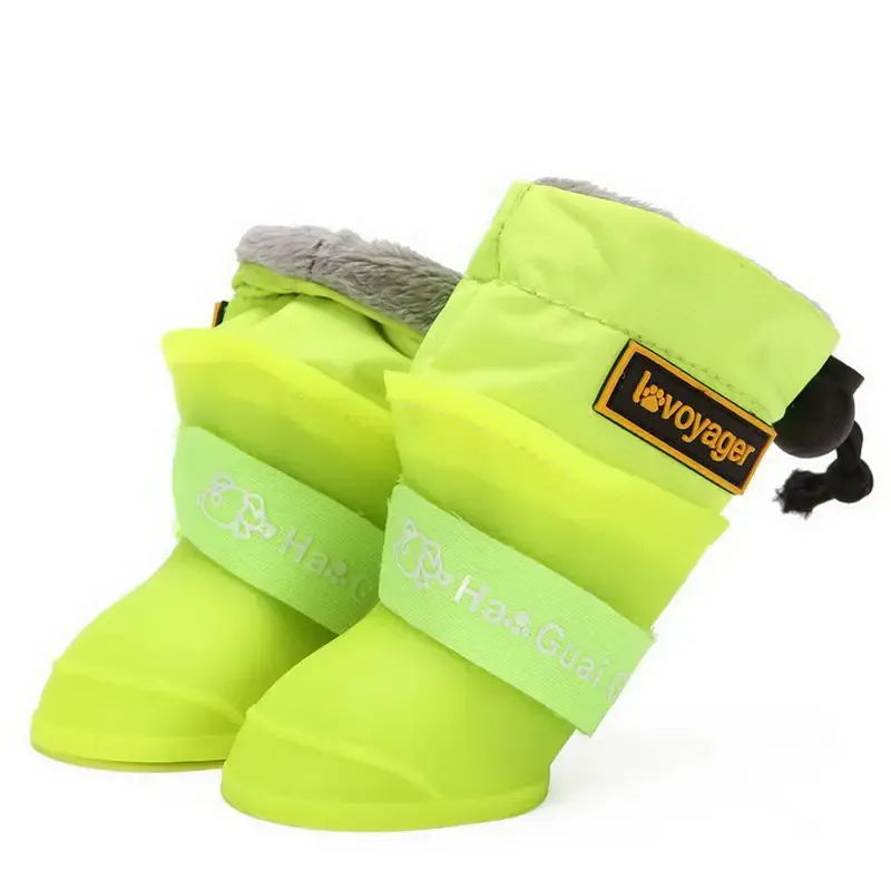 Waterproof Dog Boots - Anti-Slip Pet Shoes for Winter Rain & Snow Protection