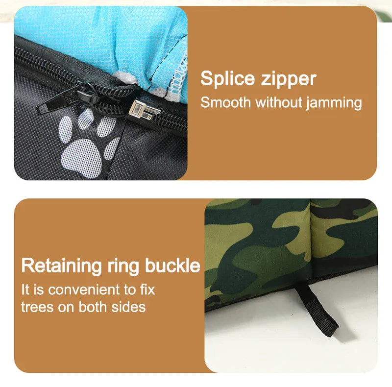 Waterproof Outdoor Cat House - Winter Warm Shelter with Foldable Design