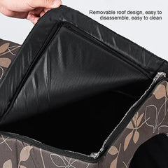 Waterproof Outdoor Cat House - Winter Warm Shelter with Foldable Design