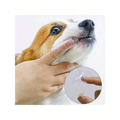 1pc Pet Finger Toothbrush for Dogs & Cats | Soft Silicone Brush for Breath & Gum Care | Portable Pet Dental Cleaning Tool