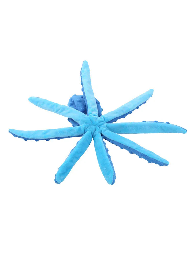 1PC Plush Pet Toy | Cartoon Fish & Octopus | Interactive Chew & Squeaky Toy for Cats & Dogs | Fun Bite-Resistant Pet Product