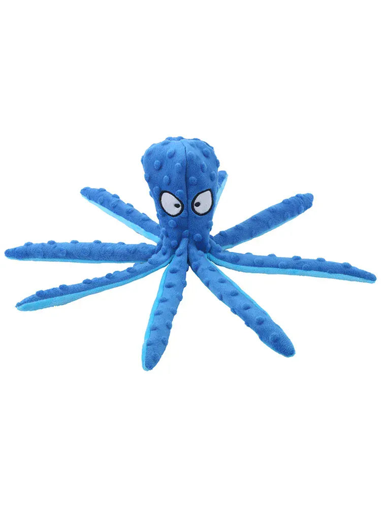 1PC Plush Pet Toy | Cartoon Fish & Octopus | Interactive Chew & Squeaky Toy for Cats & Dogs | Fun Bite-Resistant Pet Product