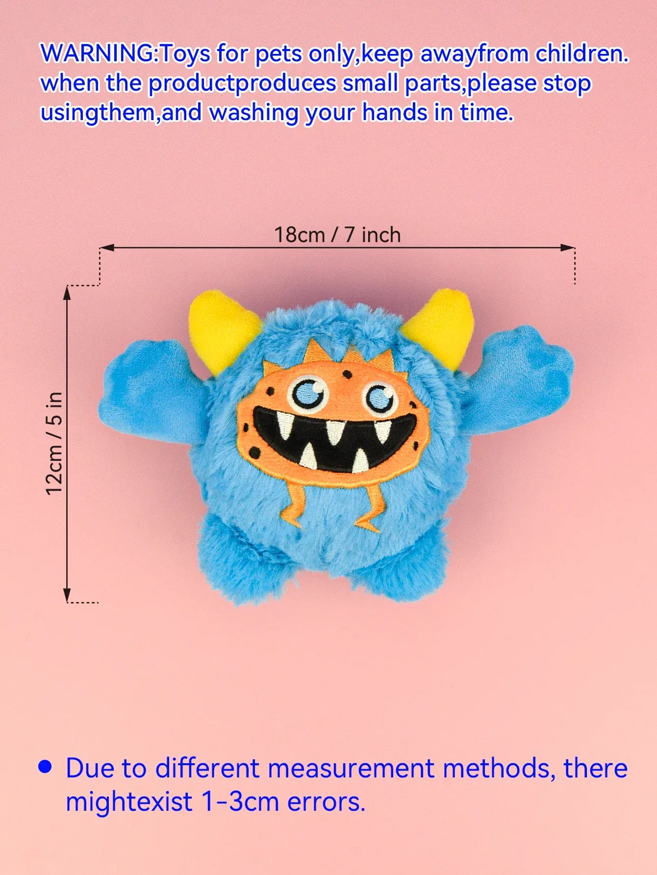 2-in-1 Moving Plush Squeaky Dog Ball | Interactive Motion Toy for Small Dogs | Halloween Pet Gift