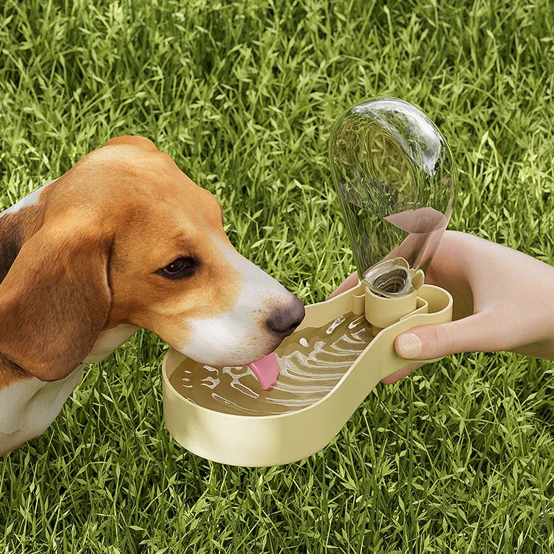 2-in-1 Pet Travel Bottle & Bowl - Portable Food & Water Container for Outdoor Adventures