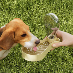 2-in-1 Pet Travel Bottle & Bowl - Portable Food & Water Container for Outdoor Adventures