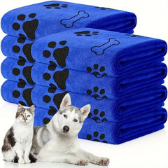 2-Pack Microfiber Dog Towels - Super Absorbent Quick Dry Pet Bath Towels for Dogs & Cats, Grooming Drying Towels with Soft Edges