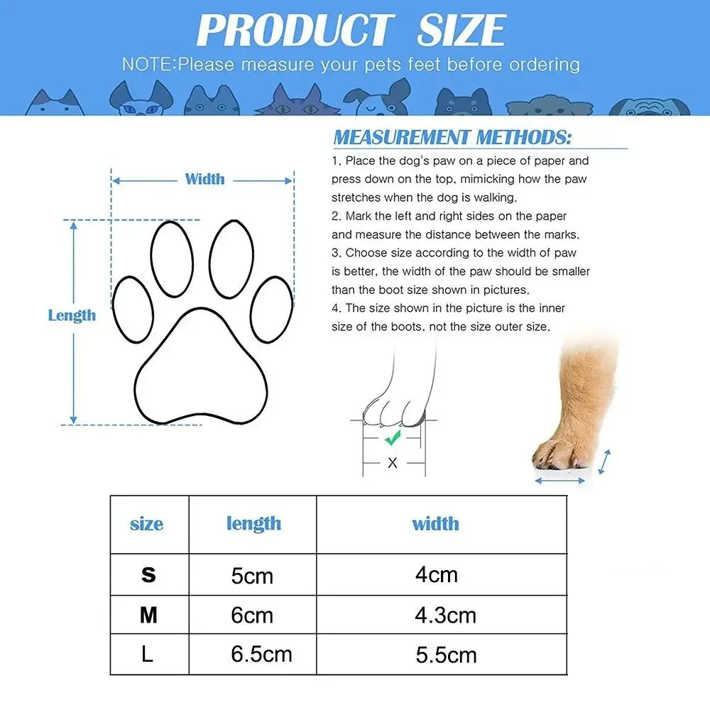2-Pair Dog Sock Shoes - Waterproof Knit Boots with Anti-Slip Soles