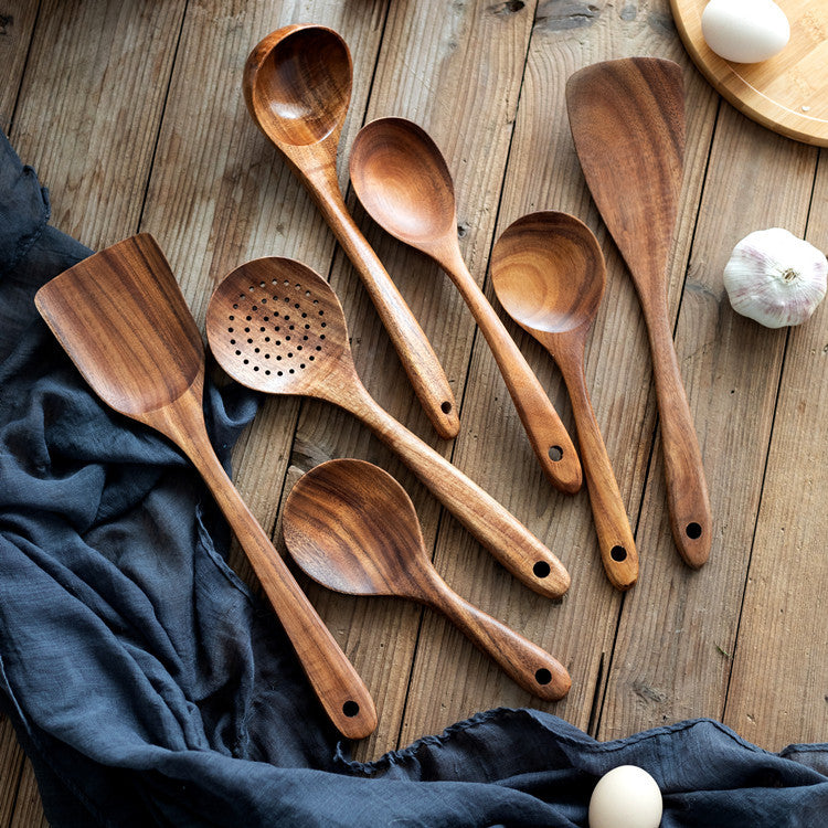Wooden Kitchen Utensils Set