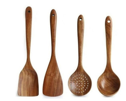 Wooden Kitchen Utensils Set