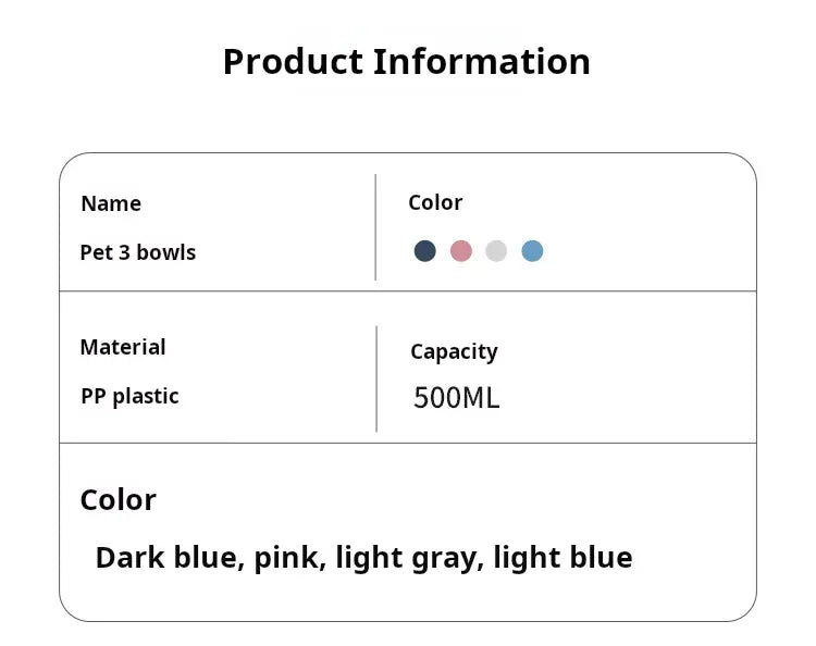 3-in-1 Ergonomic Cat Bowl Set - Tilted Food Dish with Gravity Water Dispenser