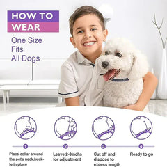 3-Pack Calming Collars for Dogs & Cats - 30 Day Pheromone Anxiety Relief