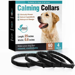 3-Pack Calming Collars for Dogs & Cats - 30 Day Pheromone Anxiety Relief