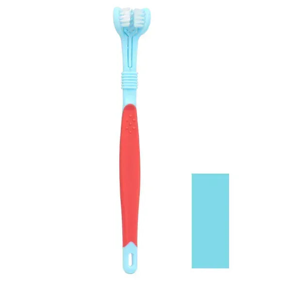 3-Sided Pet Toothbrush | Dog & Cat Dental Care | Tartar & Bad Breath Remover