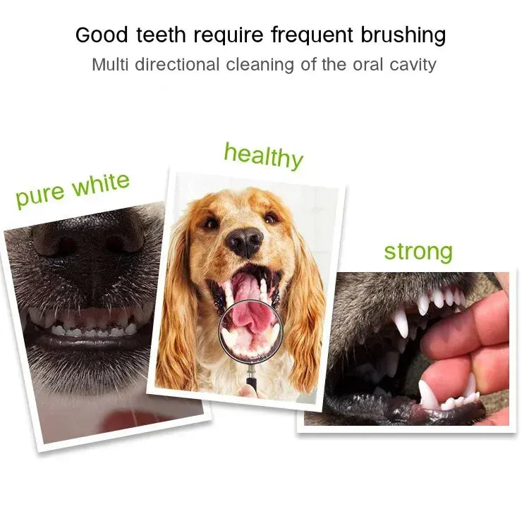 3-Sided Pet Toothbrush | Dog & Cat Dental Care | Tartar & Bad Breath Remover