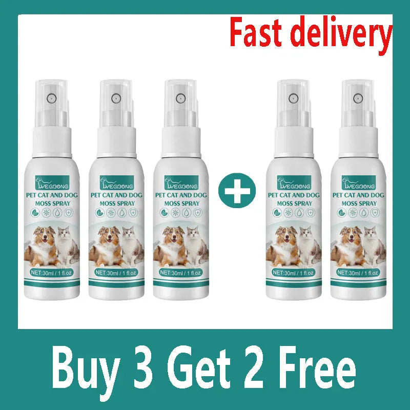 30ml Pet Flea & Tick Spray - Fast-Acting Treatment for Dogs & Cats, Quick Relief from Fleas, Lice and Ticks, Pet Health Supplies