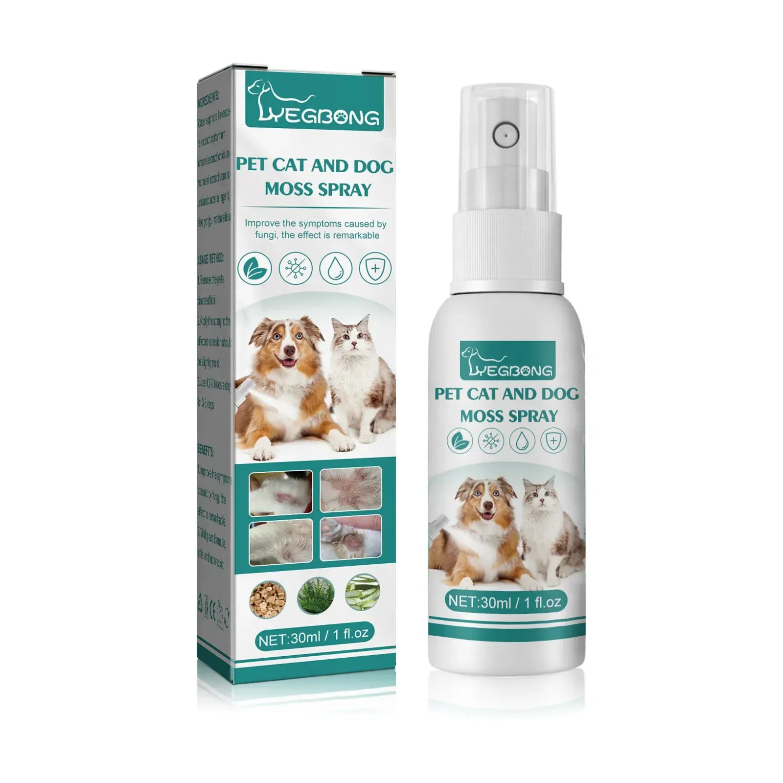 30ml Pet Flea & Tick Spray - Fast-Acting Treatment for Dogs & Cats, Quick Relief from Fleas, Lice and Ticks, Pet Health Supplies