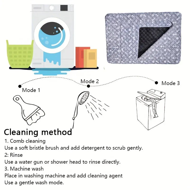 4-Layer Washable Dog Pee Pad - Reusable Puppy Training Pads, Non-Slip Whelping Mat for Crates, Furniture & Car Protection