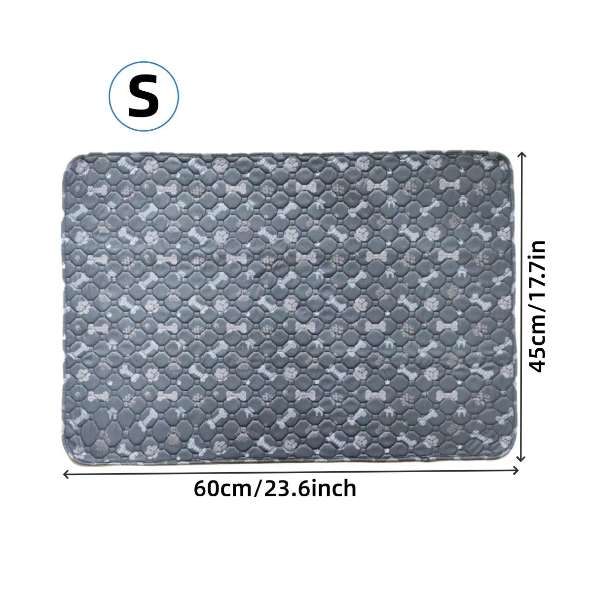 4-Layer Washable Dog Pee Pad - Reusable Puppy Training Pads, Non-Slip Whelping Mat for Crates, Furniture & Car Protection