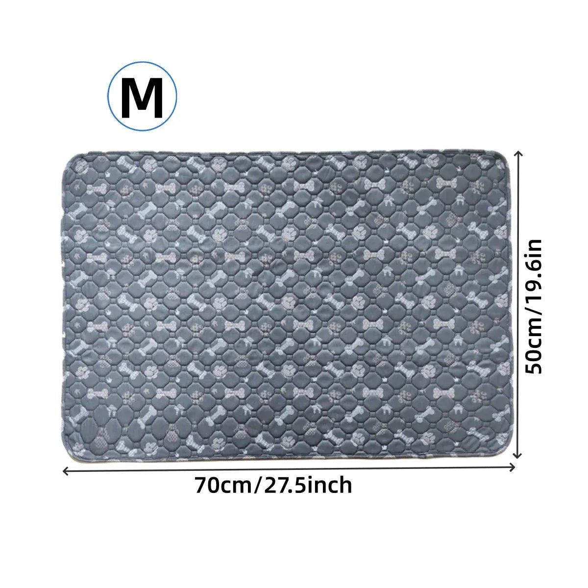 4-Layer Washable Dog Pee Pad - Reusable Puppy Training Pads, Non-Slip Whelping Mat for Crates, Furniture & Car Protection